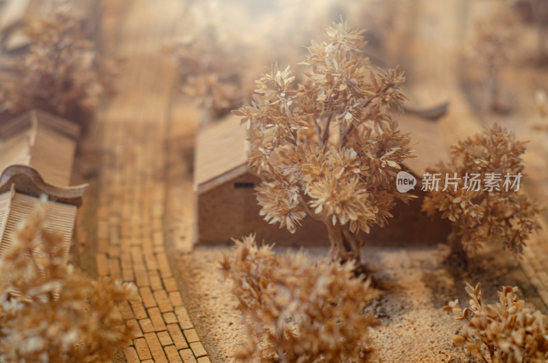 福州市非物质遗产馆内的微缩的福州模型