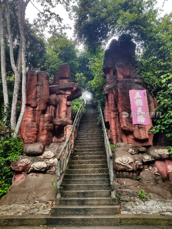 广东梅州市五指石景区风光