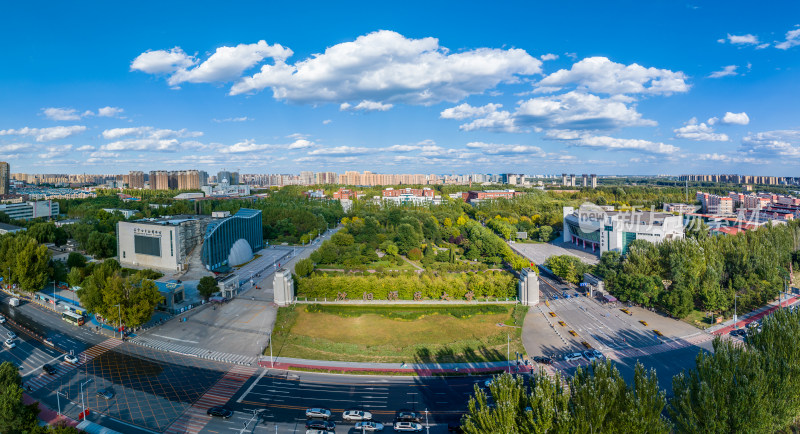 辽宁沈阳师范大学航拍沈北大学城