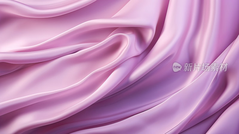 紫色丝绸质感的波纹流动感背景