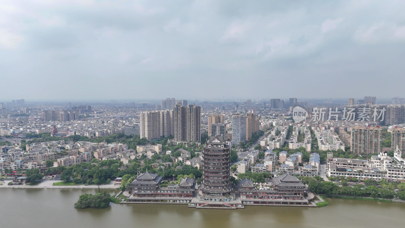 航拍四川眉山风光眉山大景