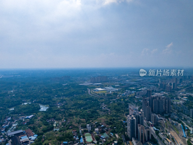 内江城市建设航拍图