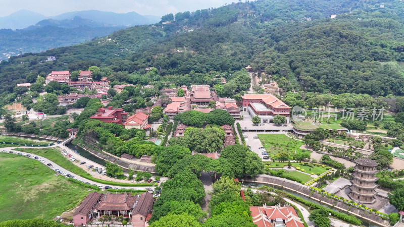 莆田南山广化寺4A景区航拍图