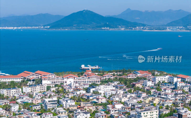 海南省三亚市西岛珊瑚礁群自然风景航拍