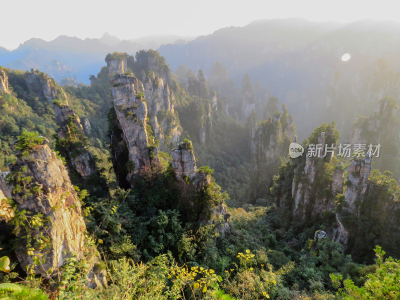 中国湖南张家界国家森林公园旅游风光