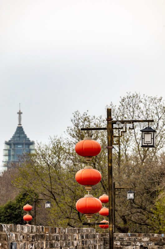 南京明城墙看大报恩寺塔