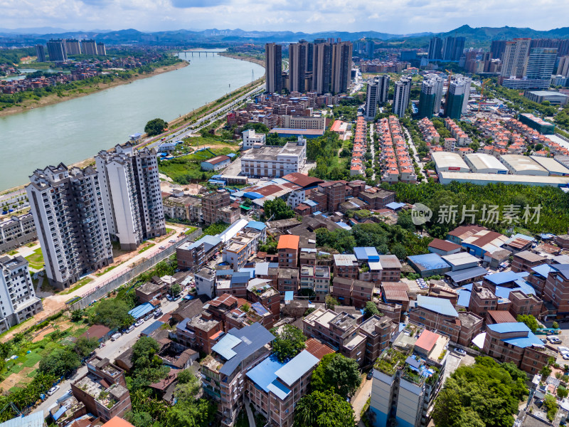 梧州城市大景航拍图