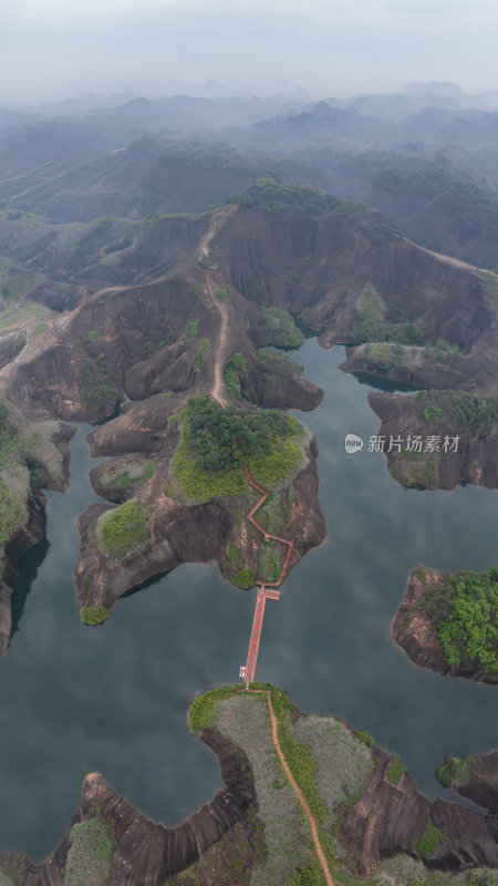 湖南郴州晨雾高椅岭山峰山峦漫步航拍