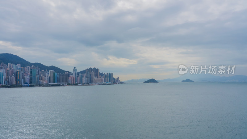 香港海滨城市天际线