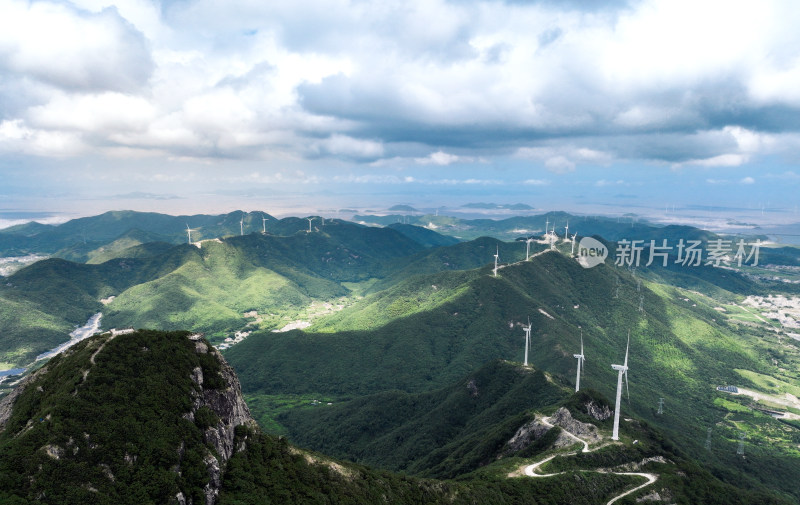 宁波象山珠山上风车风景