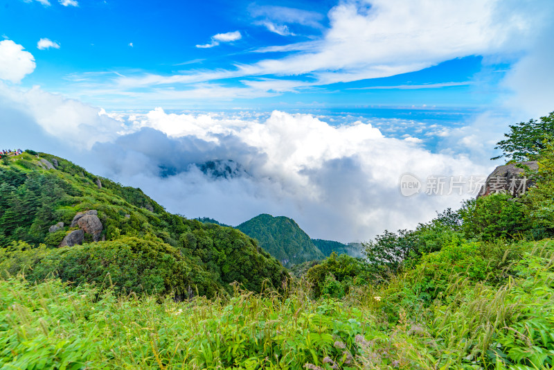 四川峨眉山自然风光