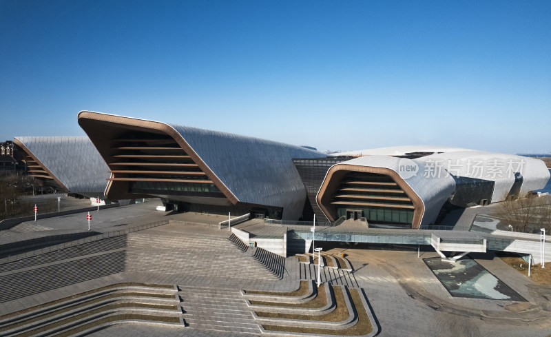 天津滨海生态城国家海洋博物馆城市建筑风光