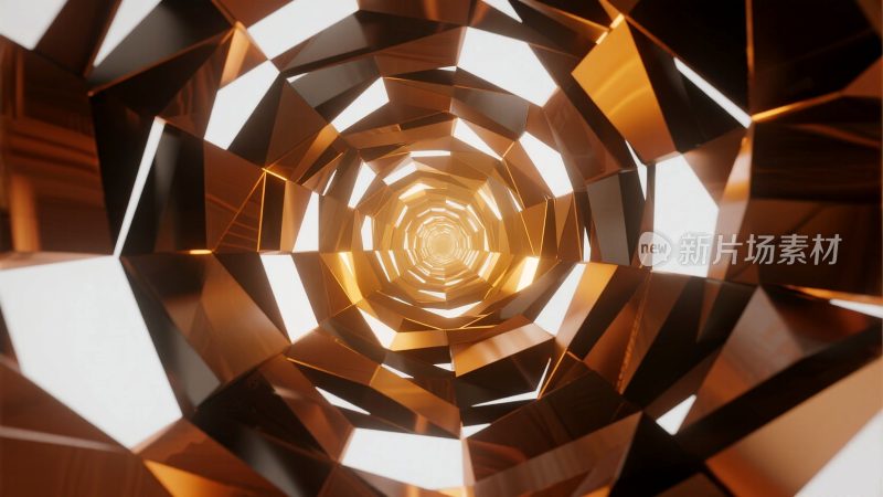 抽象几何隧道光影素材