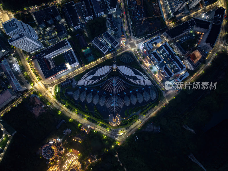 深圳大湾区平玛丝菲尔天使之翼高空航拍