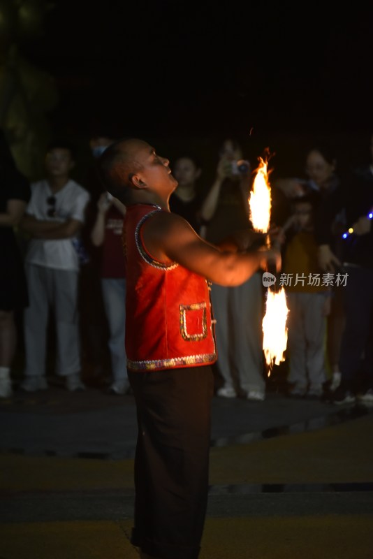 民间关于火的表演