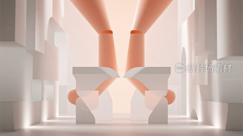 抽象3D立体空间场景