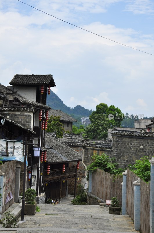 风景名胜  古城街道 湘西边城