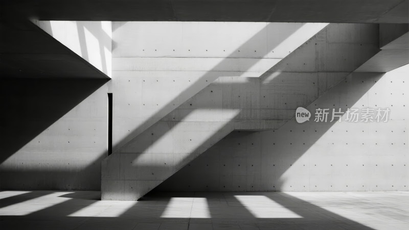 抽象建筑光影结构简约现代艺术设计背景