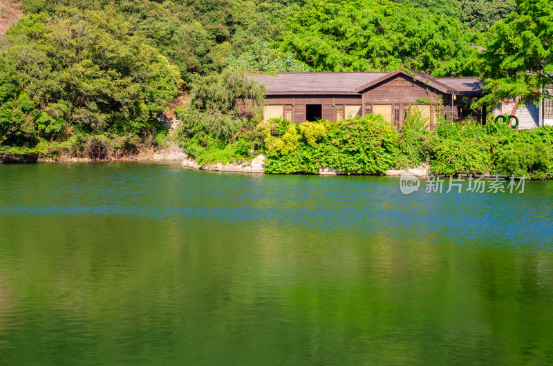 福建省泉州清源山山水湖景风光