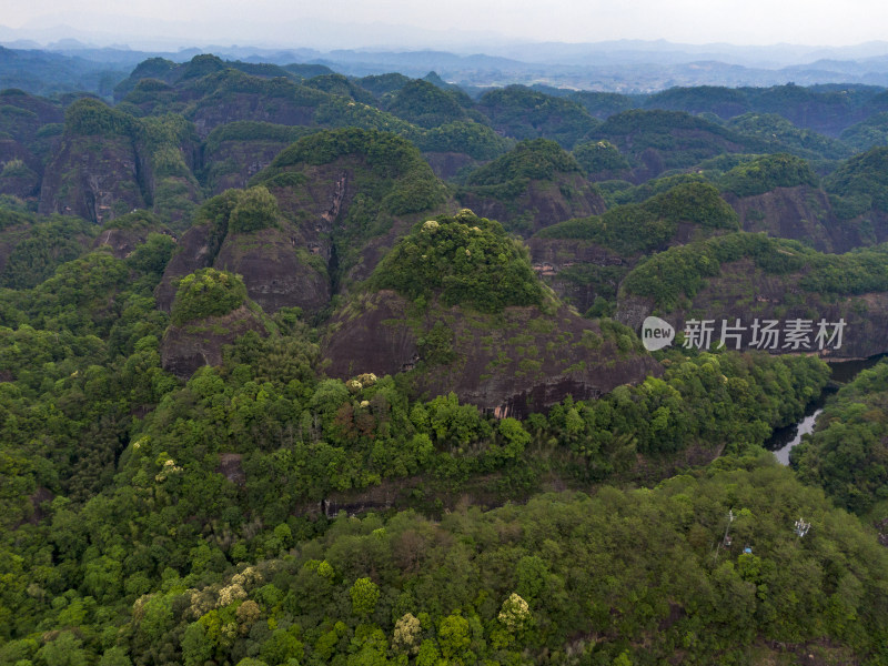 福建泰宁上清溪九龙潭航拍摄影图