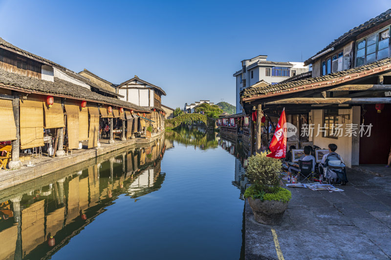 绍兴安昌古镇江南水乡风景