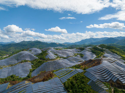 太阳能发电站新能源光伏发电基地