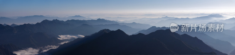 群山高山山脉山峦风光宽幅图片