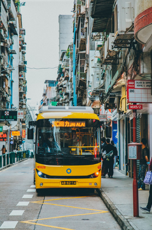 澳门半岛老城区城市风光