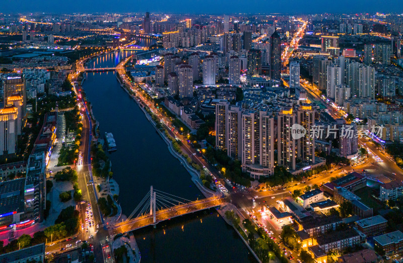 天津海河夜景