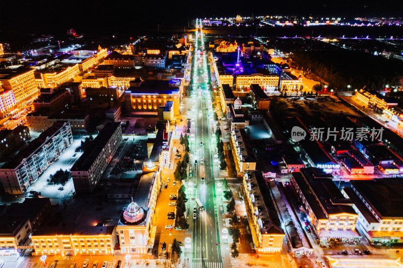 漠河夜景