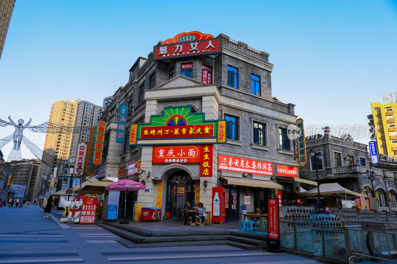 重庆城市白象街街道建筑景点