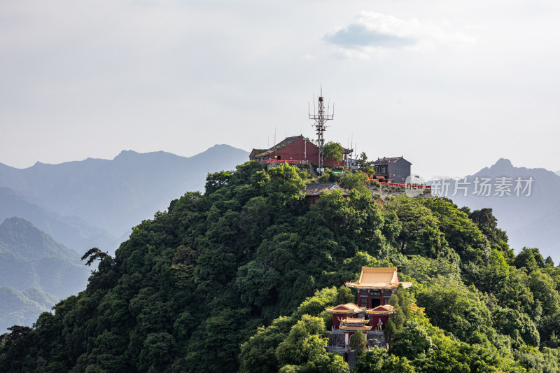 西安秦岭终南山南五台自然风光景点景观