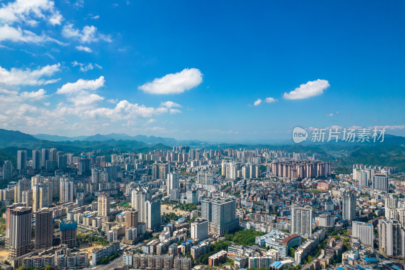 贵州凯里城市建设航拍摄影图