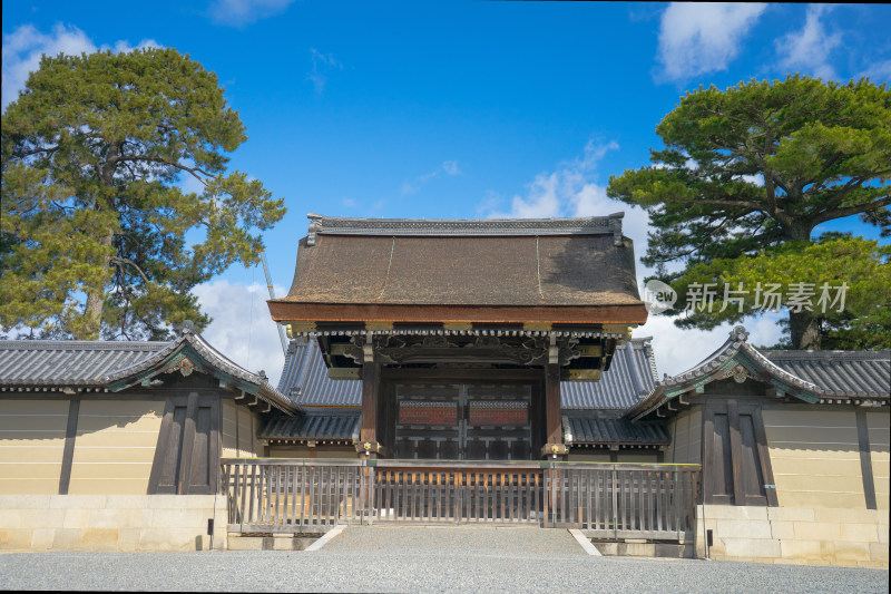 日本京都御所的古建筑