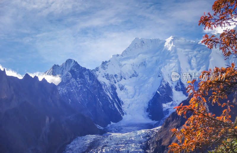 梅里雪山北破雪山自然风景