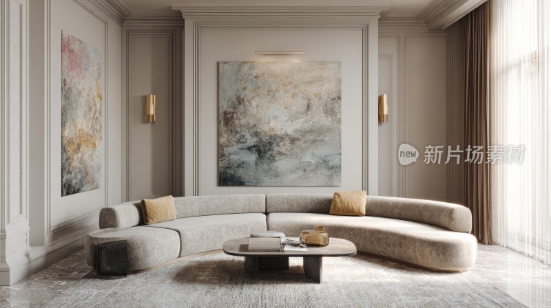 现代轻奢客厅设计