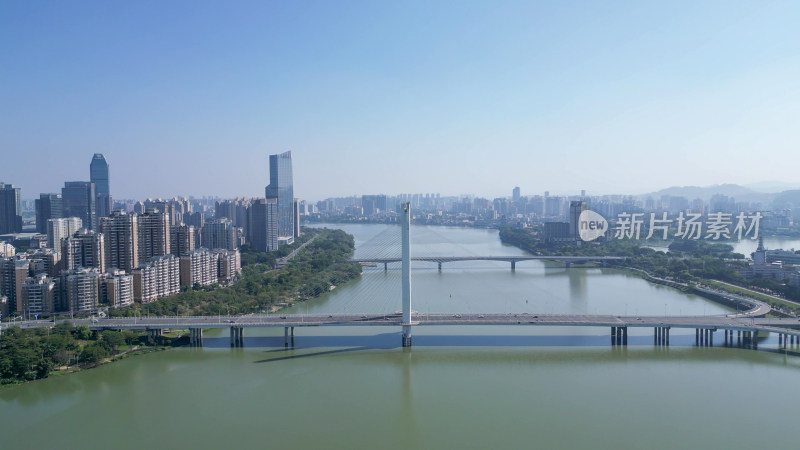 航拍广东惠州合生大桥
