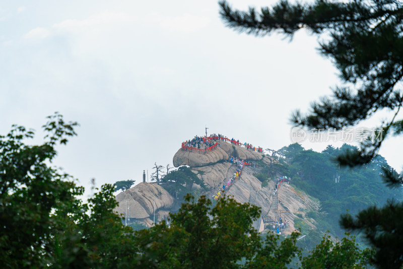 西岳华山日出日落朝霞晚霞云海美景