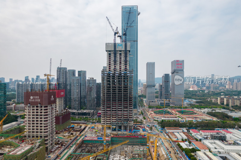 深圳湾超级总部基地建设工地