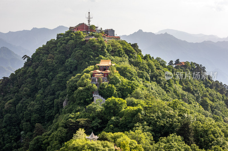 西安秦岭终南山南五台自然风光景点景观