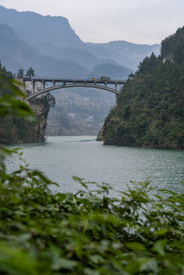 湖北利川文斗五里峡郁江画廊风光