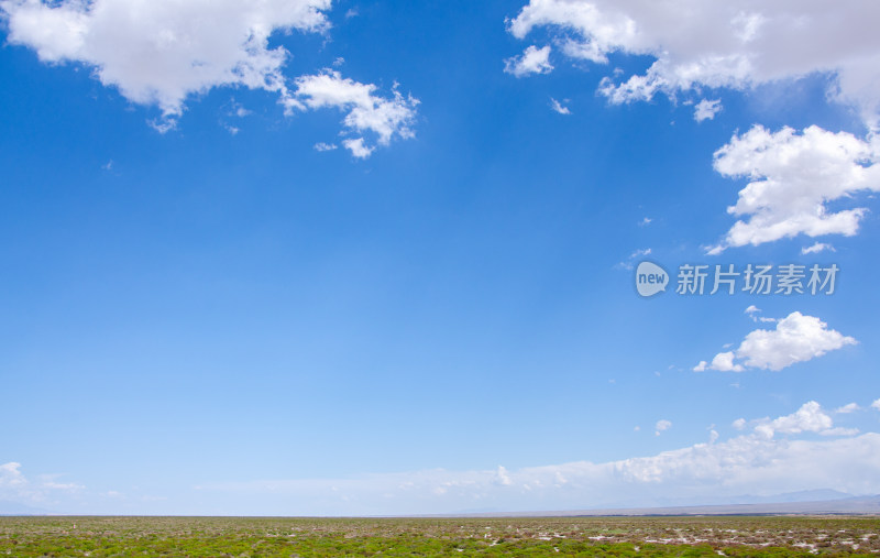 青海青藏高原青藏公路荒野草地风光