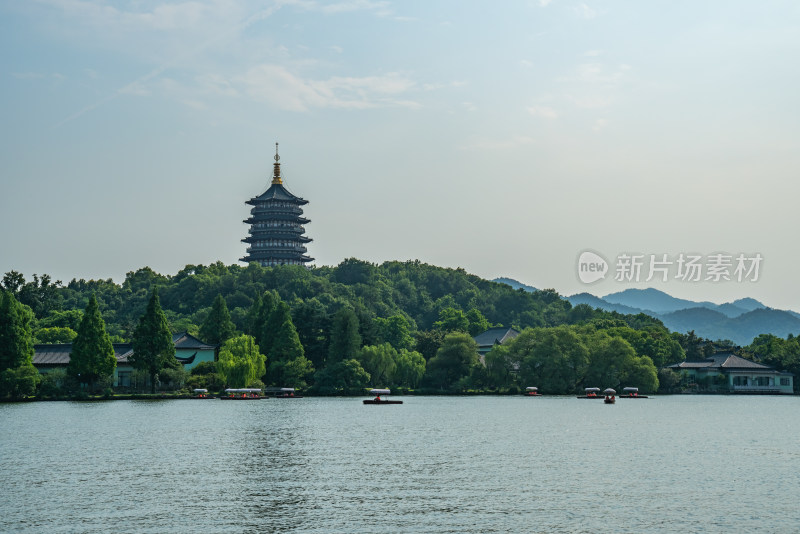 浙江杭州西湖雷峰塔景观