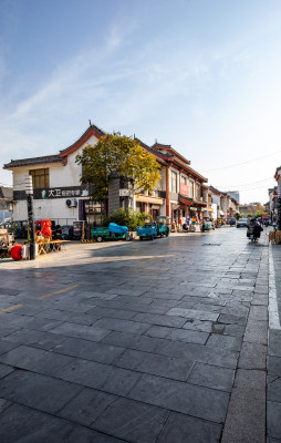 济宁竹竿巷中式风格街道景象景观