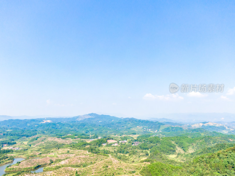 大自然青山绿水植物航拍