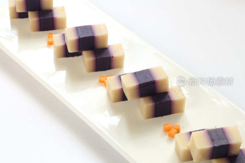紫薯芸豆糕