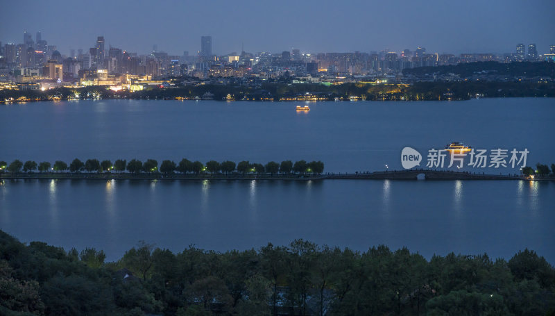 杭州西湖夜景