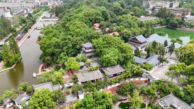 航拍黄冈东坡赤壁4A景区