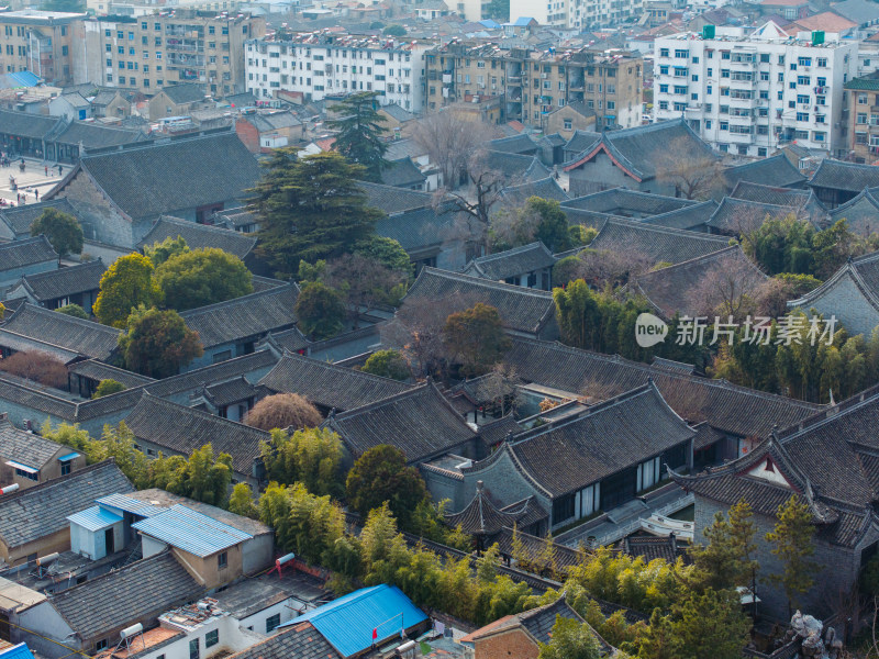 江苏省淮安市地标建筑淮安府署航拍