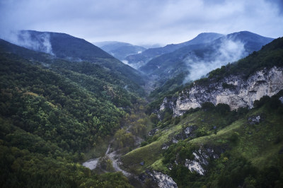 山西长治沁源沁河源头自然美景